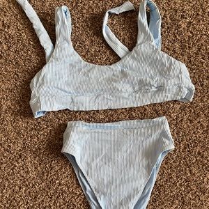 Monday Swimwear sky blue set